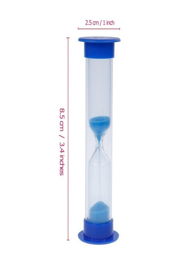 Linble Multicolor Sandglass Timers - Small Colorful Sandglass Sand Clock Colored Timer Suit 30sec1min2mins3mins5mins10mins (6pcs) Mini Toy Hourglass Set for Kids at Home and School - Image 2